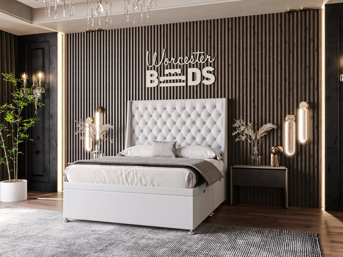 Elysian Elegance Ottoman Plush Headboard Bed