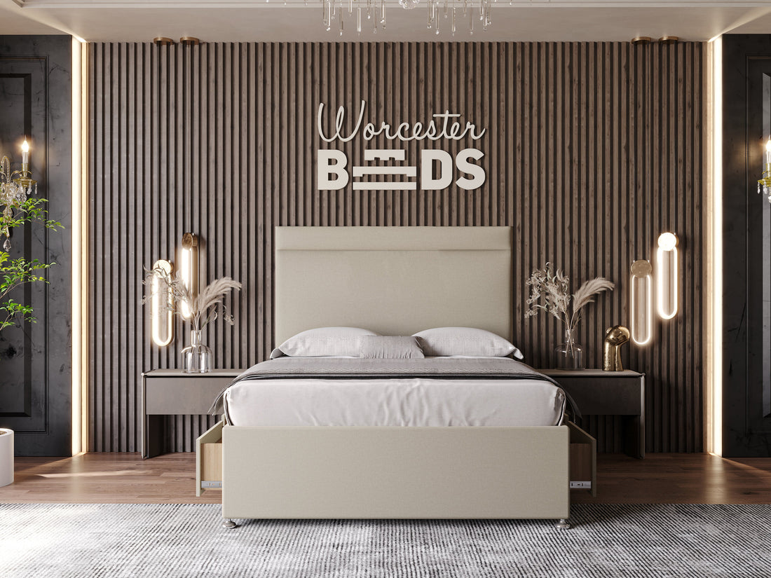 Somerset Serenity Divan Velvet Wingback Bed