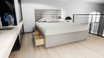 Belgravia Bliss Divan Plush Headboard Bed