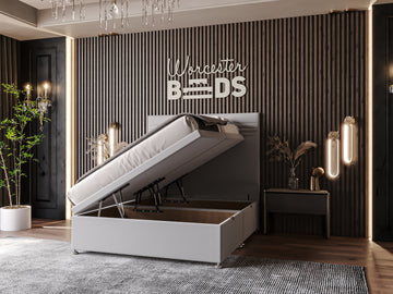 Chesterfield Deluxe Ottoman Headboard Bed