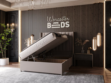 Kensington Velvet Ottoman Bed