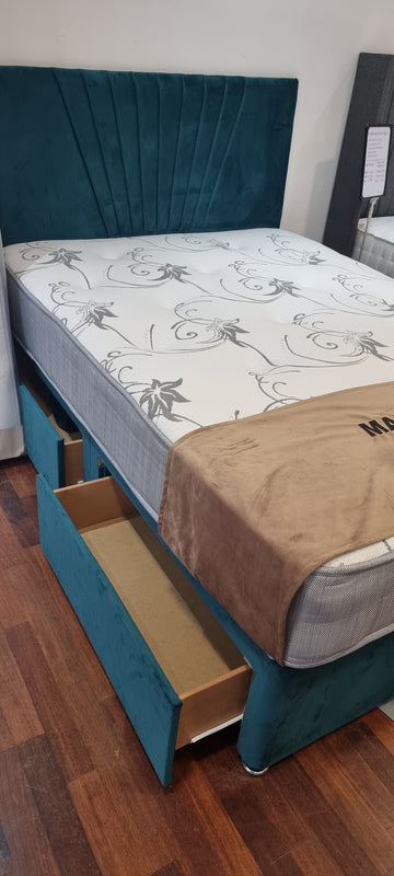 Bed ,mattress with 2 drawers